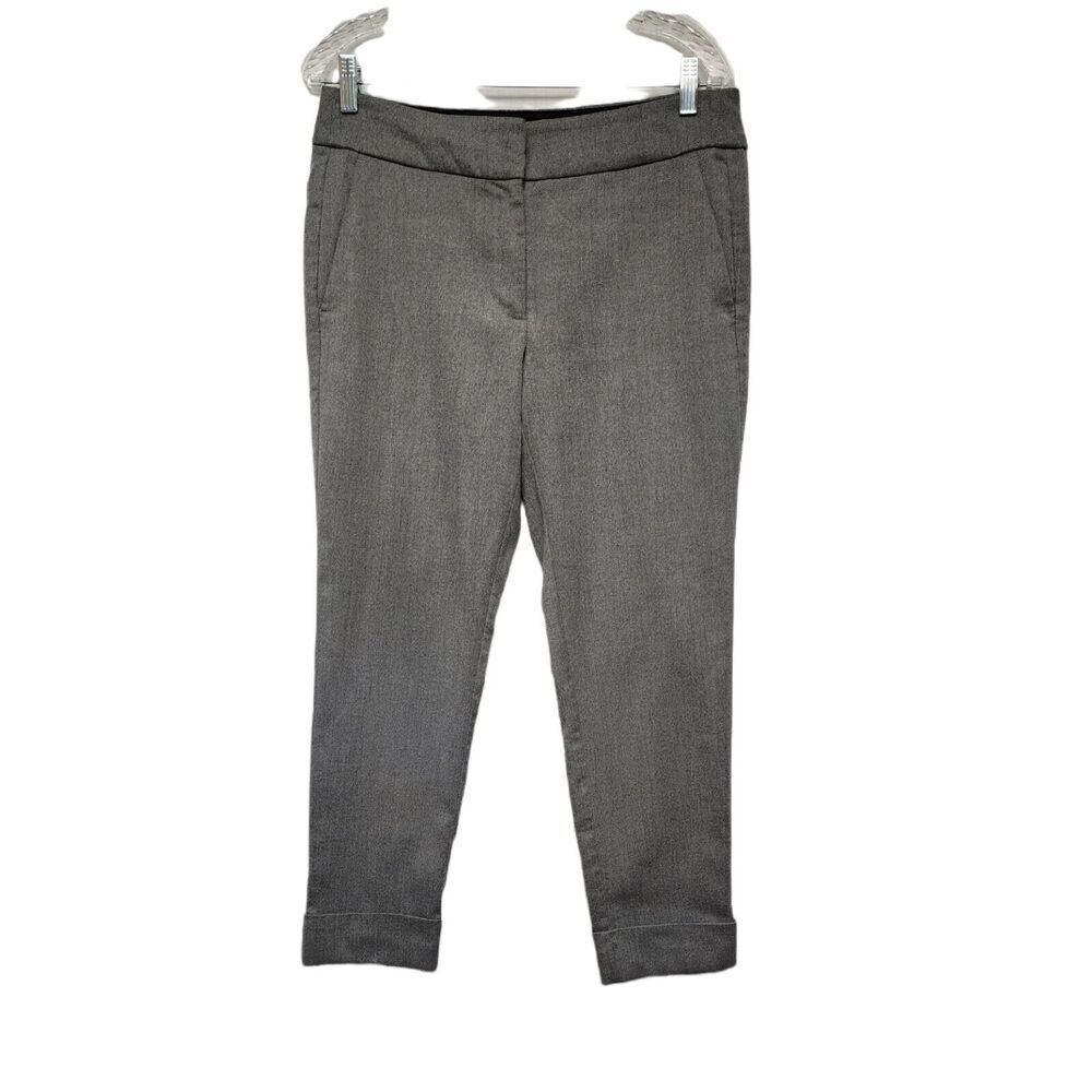 Ann Taylor Loft Women's Skinny Cuff Hem Dress Pants Size 6 Color Gray